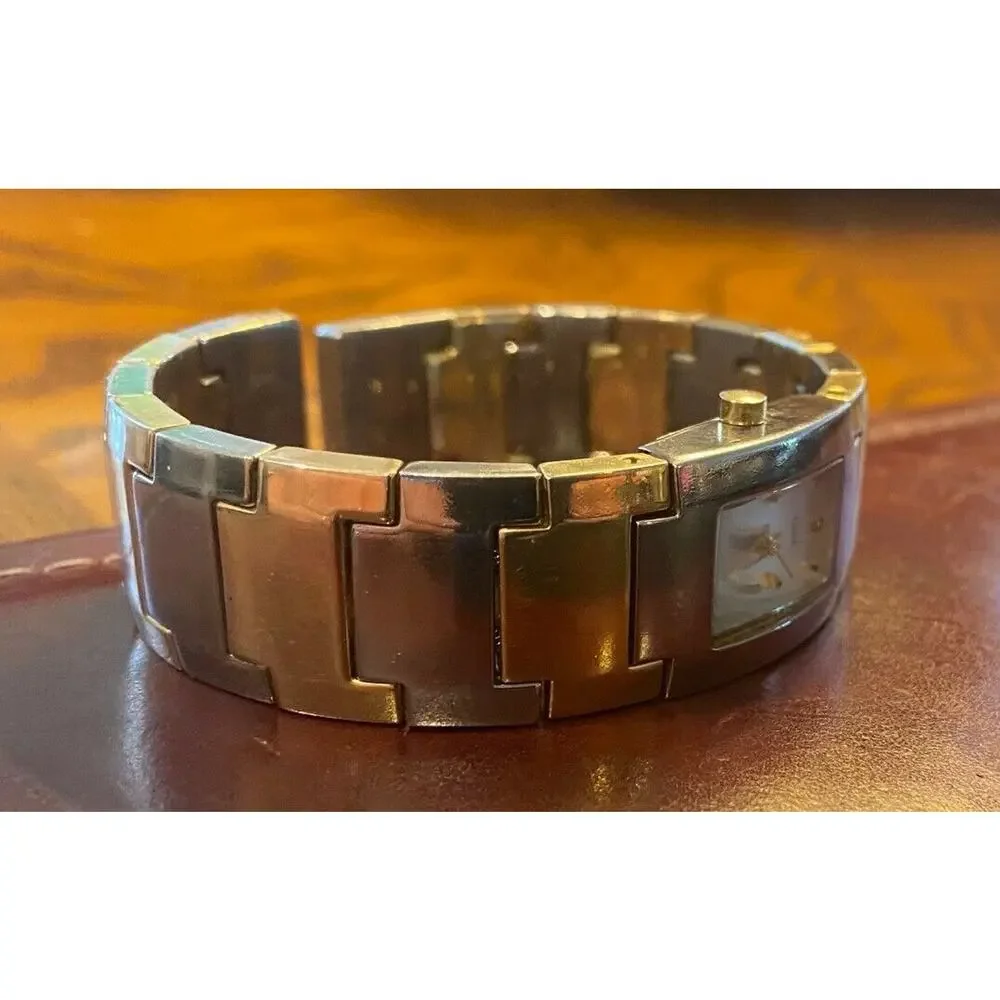 Women's Two Tone Elgin II Bangle bracelet Watch,